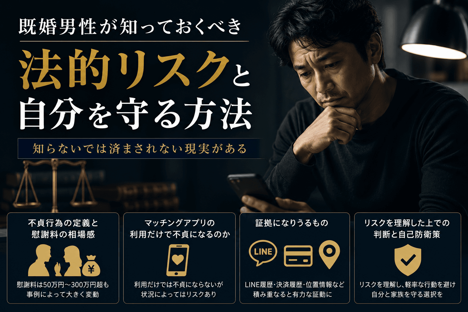 既婚男性が知っておくべき法的リスクと自分を守る方法